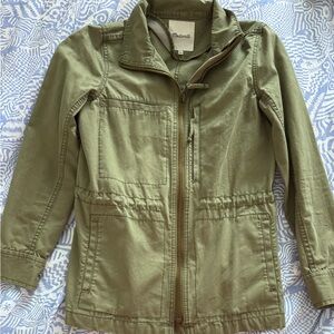 Green canvas madewell jacket! Size S; hardly ever worn
